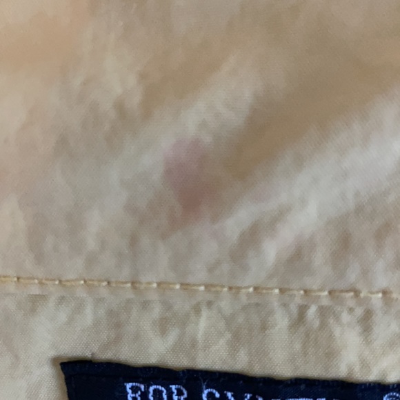 Butter Yellow Windbreaker Rain Jacket Zipper Pockets & Front Closure & Snaps L - Picture 7 of 8